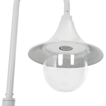 Stâlp de iluminat pentru grădină, alb, 120 cm, aluminiu, E27 - Img 6