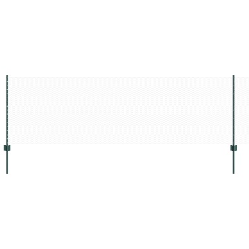 Stâlpi de Gard 5 pcs U-Channel Verde 80 cm Oțel, Gard Hexagonal Verde 0.8x10 m Oțel - Img 4