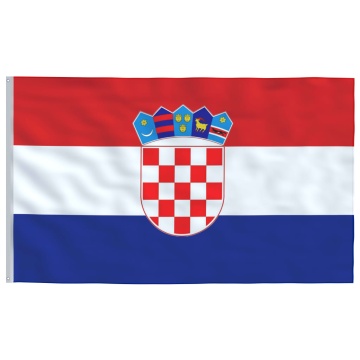Steag Croația și stâlp din aluminiu, 6,23 m - Img 4