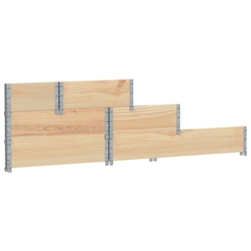 Strat înălțat cu 3 niveluri, 120x80 cm, lemn masiv de pin - Img 5