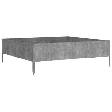 Strat înălțat de grădină, 100x100x33,5 cm, oțel corten - Img 4