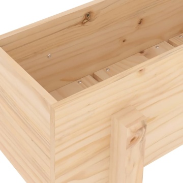 Strat înălțat de grădină, 101x30x38 cm, lemn masiv de pin - Img 6