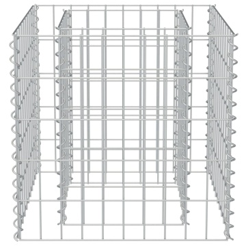 Strat înălțat gabion, 50 x 50 x 50 cm, oțel galvanizat - Img 7
