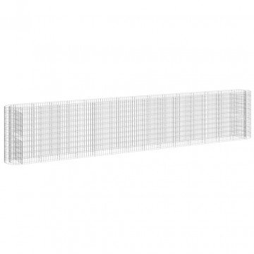 Strat înălțat gabion, 540x50x100 cm, fier galvanizat - Img 2