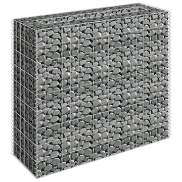Strat înălțat gabion, 90 x 30 x 90 cm, oțel galvanizat - Img 3