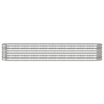 Strat înălțat grădină 224x40x36 cm oțel vopsit electrostatic - Img 3