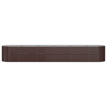 Strat înălțat grădină 440x80x68 cm oțel vopsit electrostatic - Img 3
