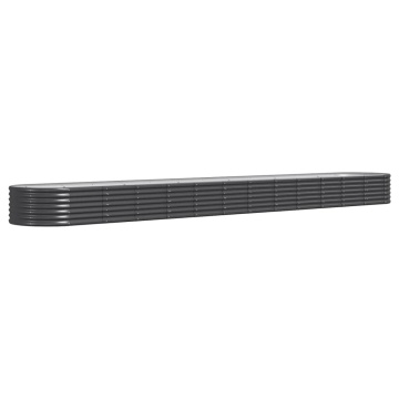 Strat înălțat grădină 512x80x36 cm oțel vopsit electrostatic - Img 2