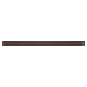 Strat înălțat grădină 620x80x36 cm oțel vopsit electrostatic - Img 3