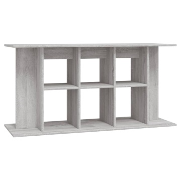 Suport acvariu, gri sonoma, 120x40x60 cm, lemn prelucrat - Img 2