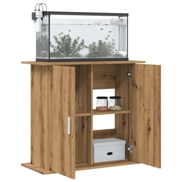Suport acvariu, stejar artizanal, 81x36x73 cm, lemn prelucrat - Img 3