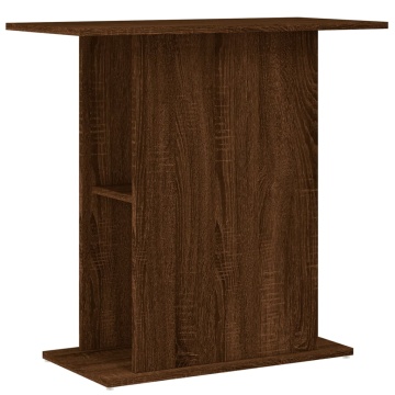 Suport acvariu, stejar maro, 75x36x72,5 cm, lemn prelucrat - Img 2