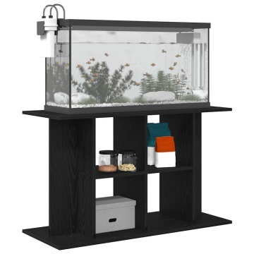 Suport acvariu Stejar negru 100x40x60 cm Lemn prelucrat - Img 4