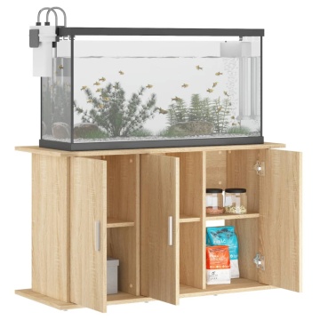 Suport acvariu, stejar sonoma, 101x41x58 cm, lemn prelucrat - Img 3
