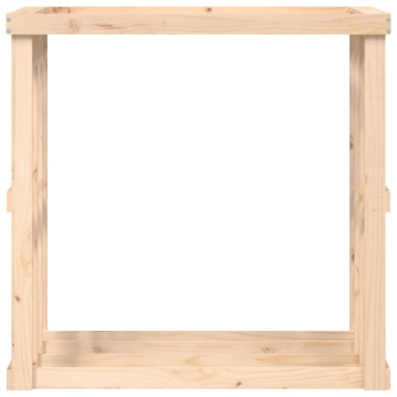 Suport bușteni de exterior, 108x52x106 cm, lemn masiv pin - Img 5