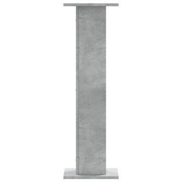 Suport de plante, 2 buc., gri beton, 30x30x95 cm lemn prelucrat - Img 4