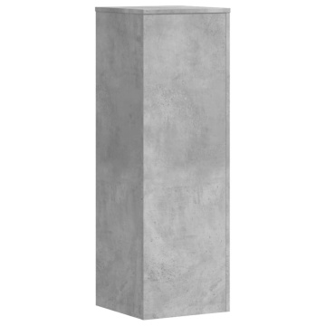 Suport de plante, gri beton, 33x33x100 cm, lemn prelucrat - Img 5