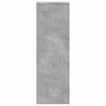 Suport de plante, gri beton, 33x33x100 cm, lemn prelucrat - Img 8