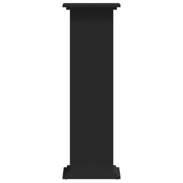 Suport de plante, negru, 33x33x100 cm, lemn prelucrat - Img 4