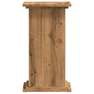Suport de plante stejar artizanal, 33x33x60 cm, lemn prelucrat - Img 8