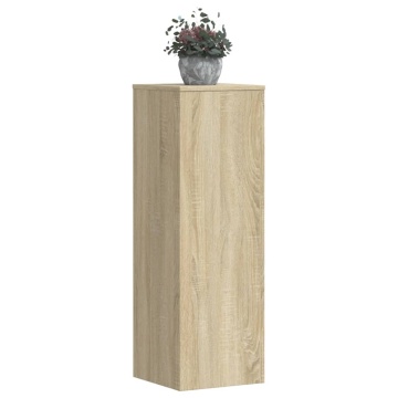 Suport de plante, stejar sonoma, 33x33x100 cm, lemn prelucrat - Img 3