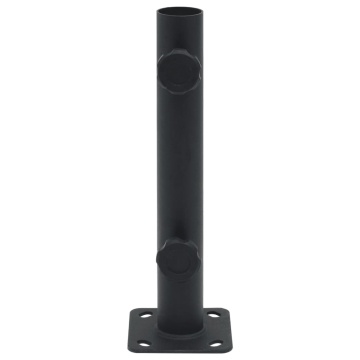 Suport de umbrelă pentru stâlp de Ø32/34/38 mm, negru mat, oțel - Img 3