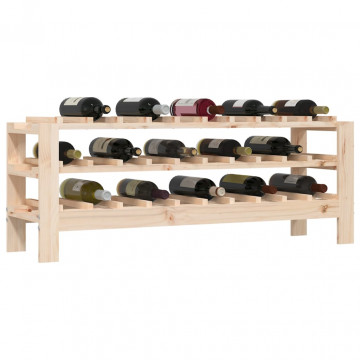 Suport de vinuri, 109,5x30x42 cm, lemn masiv de pin - Img 4