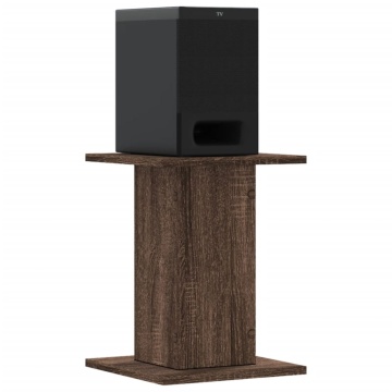 Suport difuzoare 2 buc. stejar maro 30x30x40 cm lemn prelucrat - Img 3