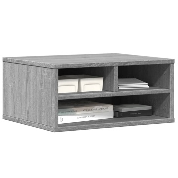 Suport imprimantă, gri sonoma, 49x40x22,5 cm, lemn prelucrat - Img 4