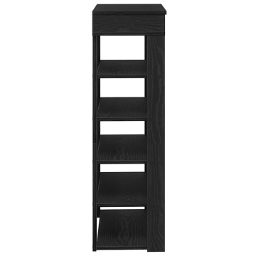 Suport pantofi, negru, 60x30x98 cm, lemn prelucrat - Img 8