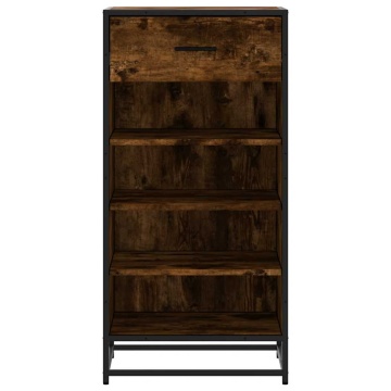 Suport pantofi Stejar afumat 48x38x97,5 cm Lemn prelucrat - Img 4