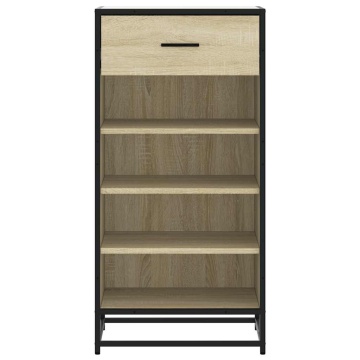 Suport pantofi Stejar Sonoma 48x38x97,5 cm Lemn prelucrat - Img 4