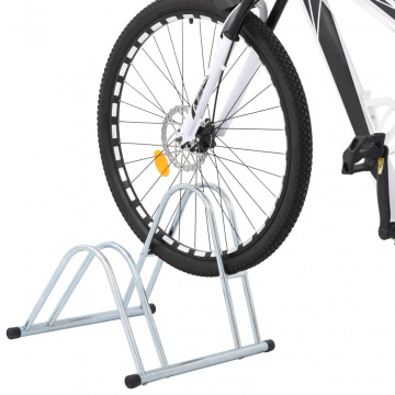Suport pentru 2 biciclete de sine stătător, oțel galvanizat - Img 2