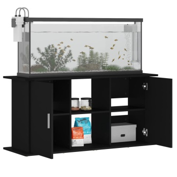 Suport pentru acvariu, negru, 121x41x58 cm, lemn prelucrat - Img 4