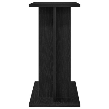 Suport pentru acvariu Stejar negru 60x30x60 cm lemn prelucrat - Img 5