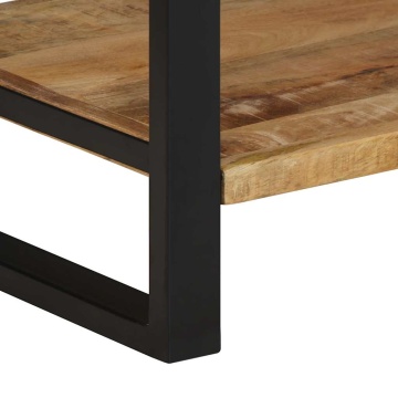 Suport pentru haine 80x40x190 cm lemn masiv de mango - Img 7