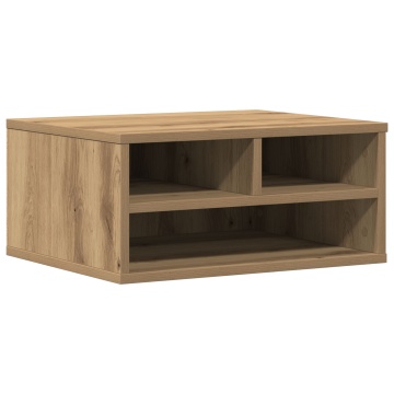 Suport pentru imprimantă Stejar Afumat 49x40x22.5 cm Lemn prelucrat - Img 2