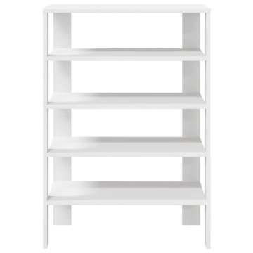 Suport pentru încălțăminte alb 61x32x87,5 cm lemn prelucrat - Img 4