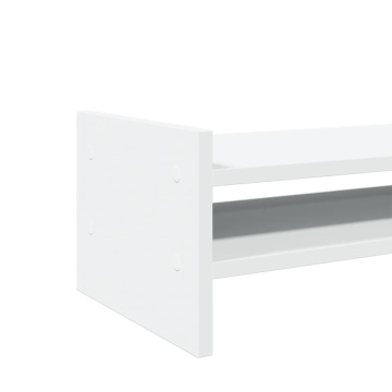 Suport pentru monitor, alb, 50x27x20 cm, lemn prelucrat - Img 6