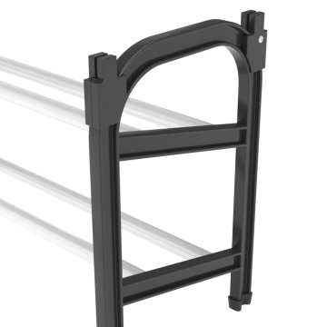Suport pentru pantofi extensibil cu 2 rafturi, 119x24x37 cm - Img 5