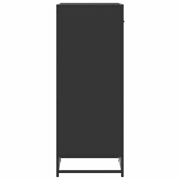 Suport pentru pantofi negru 48x38x97,5 cm Lemn prelucrat - Img 5
