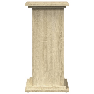 Suport prezentare cu depozitare sonoma stejar 31x30x60 cm lemn - Img 6