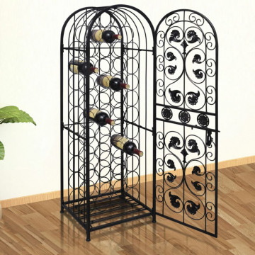 Suport sticle de vin pentru 45 de sticle, metal - Img 1