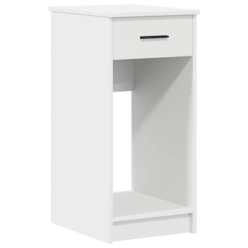 Suport turn pentru computer cu sertar alb 35x45x77 cm - Img 2