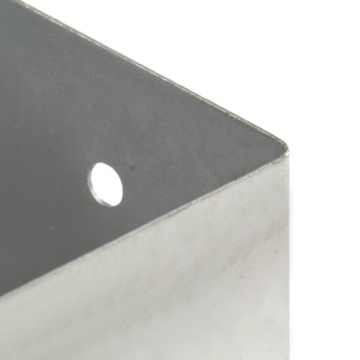 Suporți stâlp, 4 buc., metal galvanizat, 121 mm - Img 6
