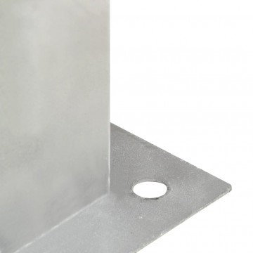 Suporți stâlp, 4 buc., metal galvanizat, 71 mm - Img 5