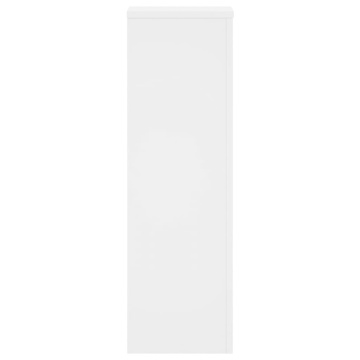 Suporturi de plante, 2 buc., alb, 25x25x80 cm, lemn prelucrat - Img 8