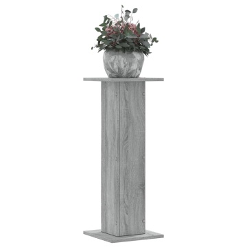 Suporturi de plante 2 buc. gri sonoma 30x30x80cm lemn prelucrat - Img 1