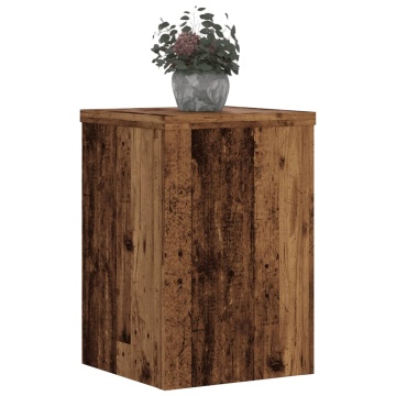 Suporturi de plante 2 buc. lemn vechi 20x20x30cm lemn prelucrat - Img 3