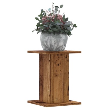 Suporturi de plante 2 buc. lemn vechi 30x30x40cm lemn prelucrat - Img 1